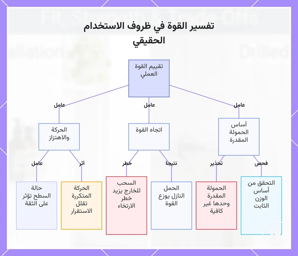 تفسير القوة في ظروف الاستخدام الحقيقي