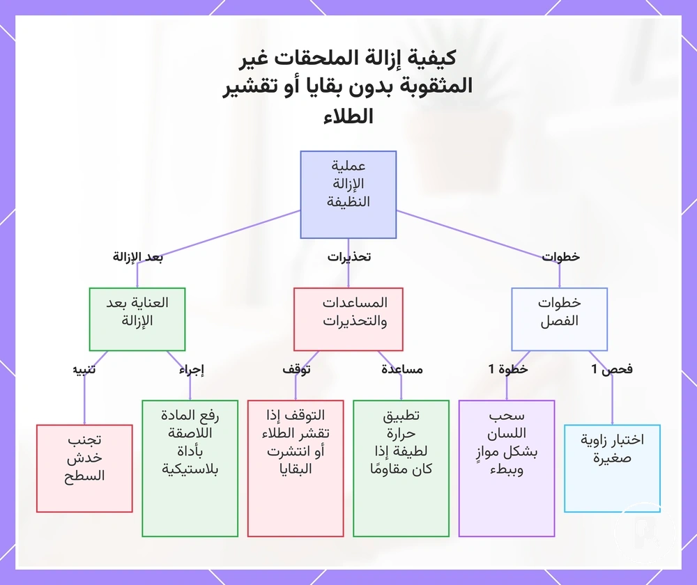 كيفية إزالة الملحقات غير المثقوبة بدون بقايا أو تقشير الطلاء