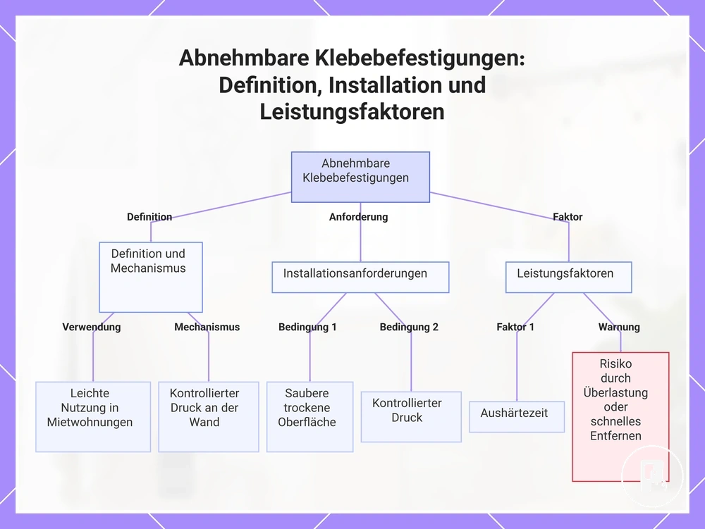 Abnehmbare Klebebefestigungen: Definition, Installation und Leistungsfaktoren