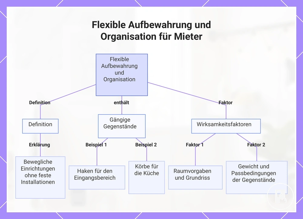 Flexible Aufbewahrung und Organisation für Mieter