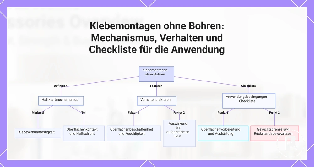 Klebemontagen ohne Bohren: Mechanismus, Verhalten und Checkliste für die Anwendung
