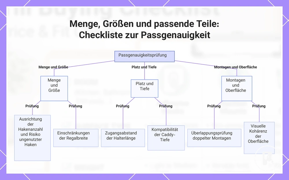 Menge, Größen und passende Teile: Checkliste zur Passgenauigkeit