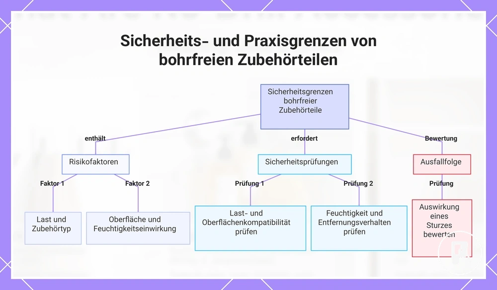 Sicherheits- und Praxisgrenzen von bohrfreien Zubehörteilen