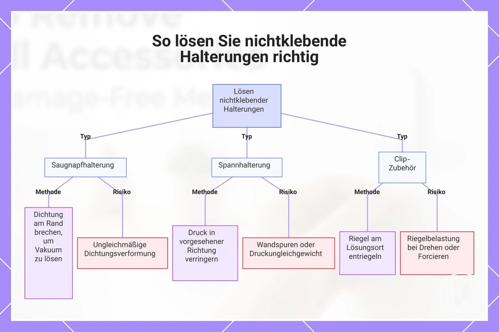 So lösen Sie nichtklebende Halterungen richtig