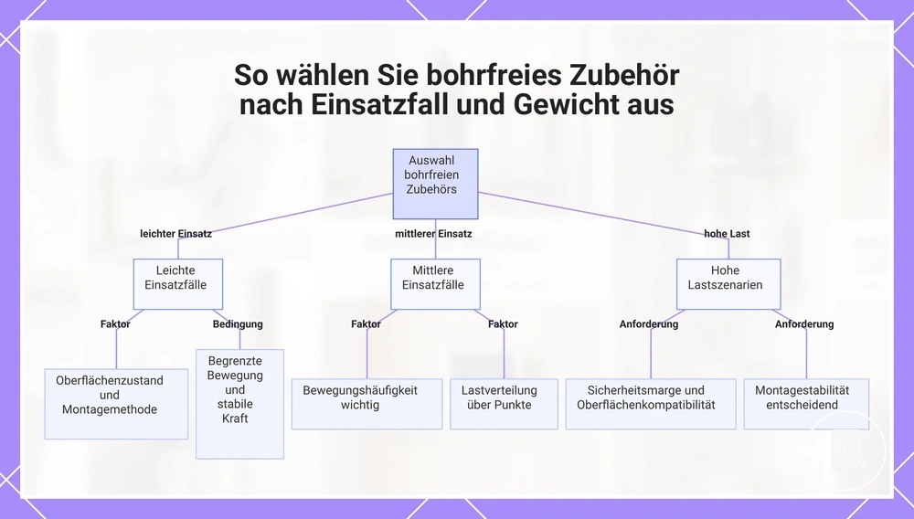 So wählen Sie bohrfreies Zubehör nach Einsatzfall und Gewicht aus