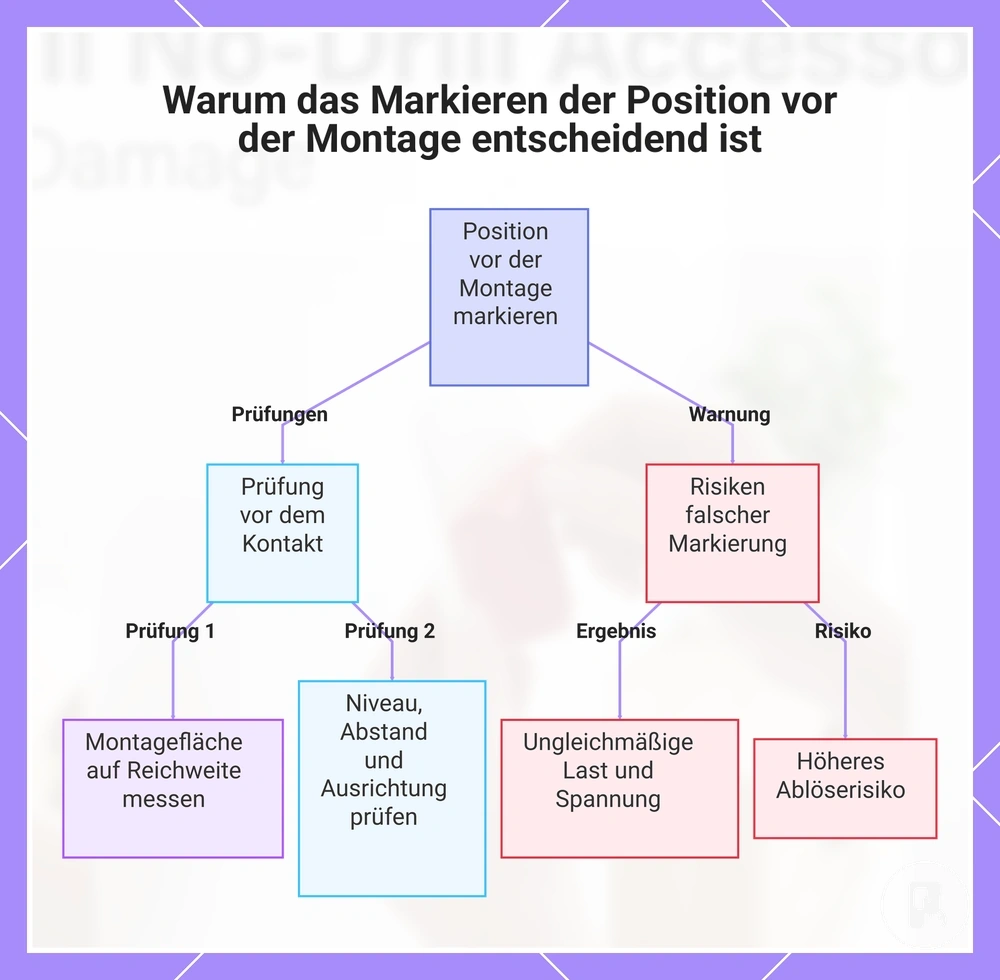 Warum das Markieren der Position vor der Montage entscheidend ist