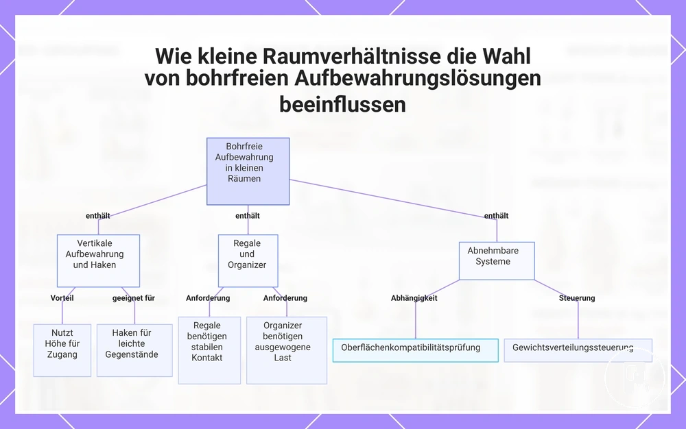 Wie kleine Raumverhältnisse die Wahl von bohrfreien Aufbewahrungslösungen beeinflussen