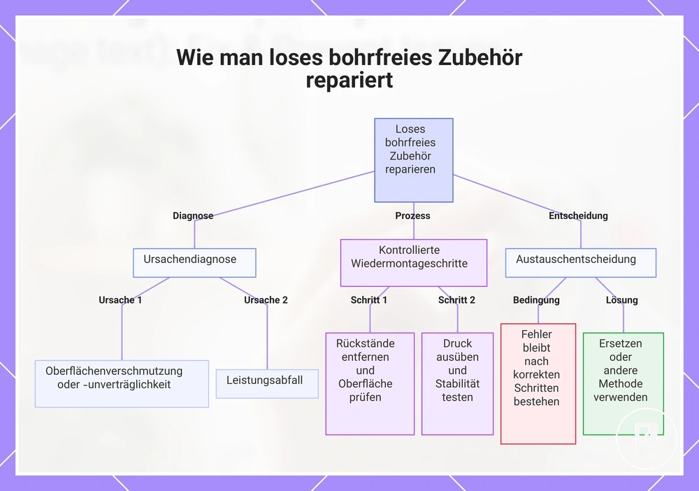 Wie man loses bohrfreies Zubehör repariert