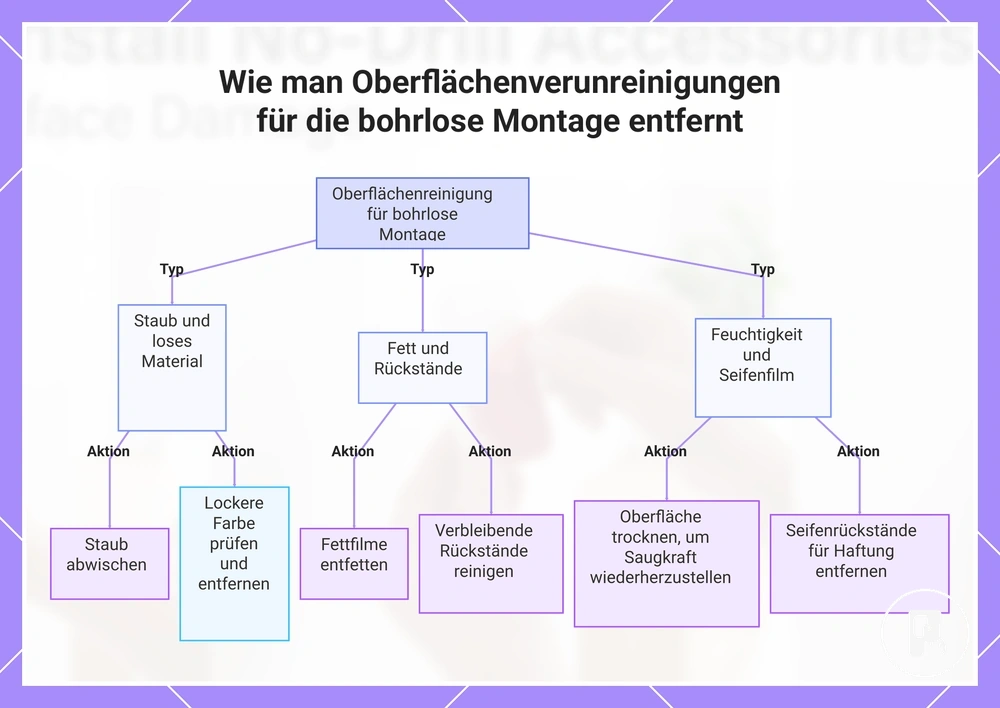 Wie man Oberflächenverunreinigungen für die bohrlose Montage entfernt