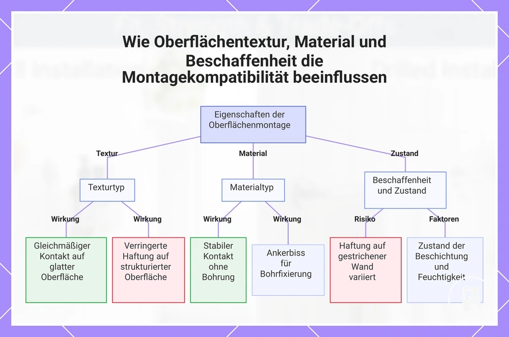 Wie Oberflächentextur, Material und Beschaffenheit die Montagekompatibilität beeinflussen
