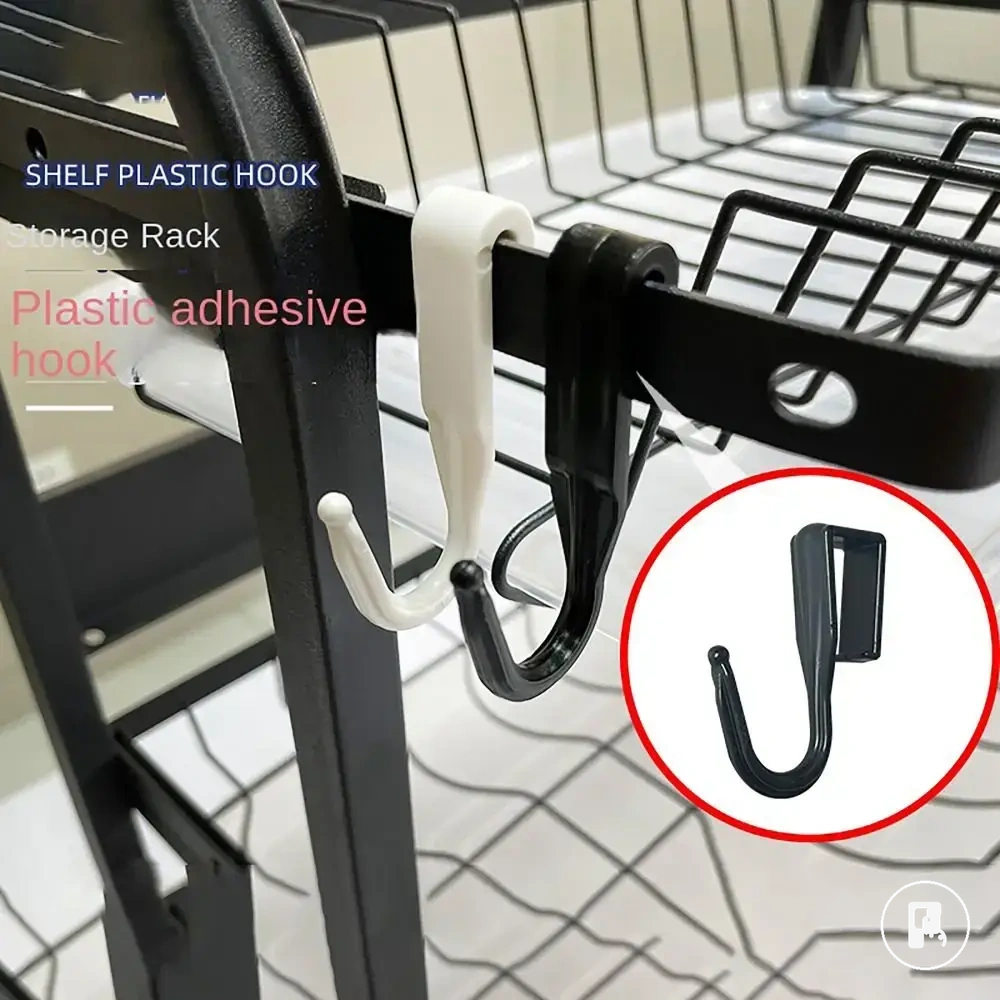 Plastic clip-on coat hooks for square tube storage and home organization