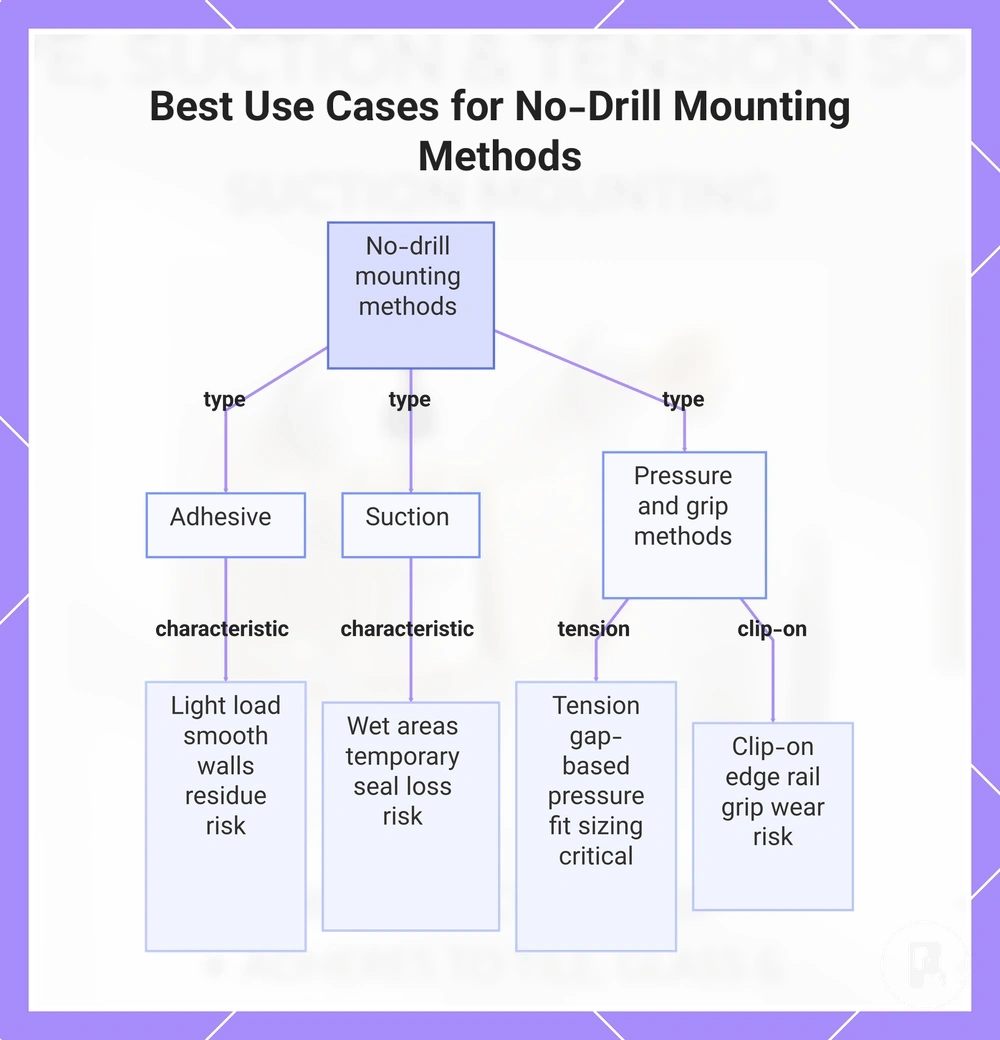 Best Use Cases for No-Drill Mounting Methods