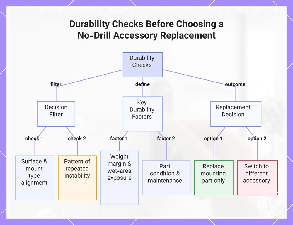 Durability Checks Before Choosing a No-Drill Accessory Replacement