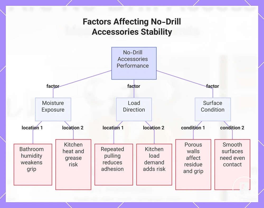 Factors Affecting No-Drill Accessories Stability