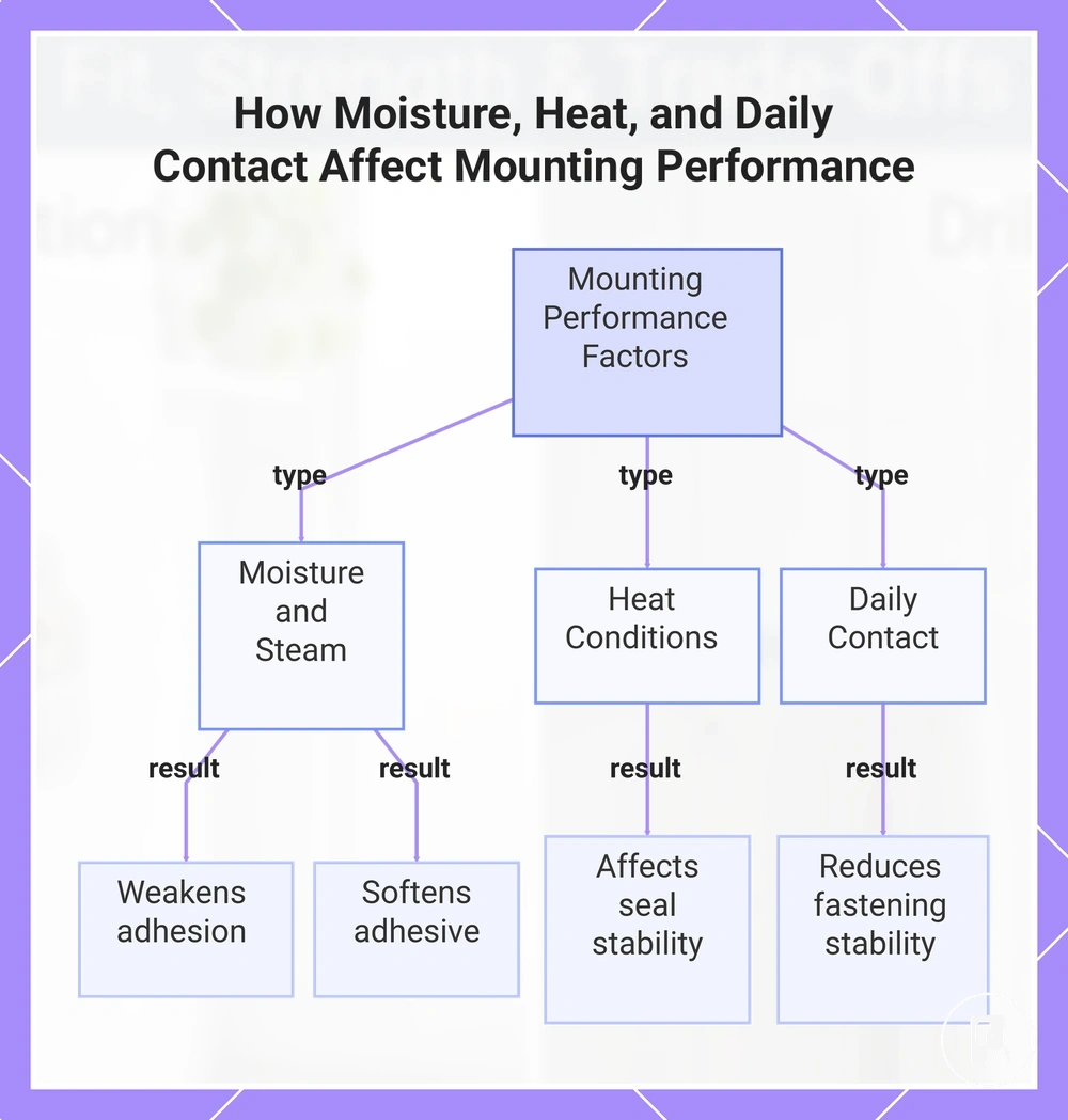 How Moisture, Heat, and Daily Contact Affect Mounting Performance