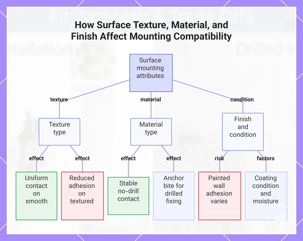 How Surface Texture, Material, and Finish Affect Mounting Compatibility