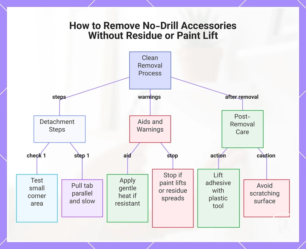 How to Remove No-Drill Accessories Without Residue or Paint Lift