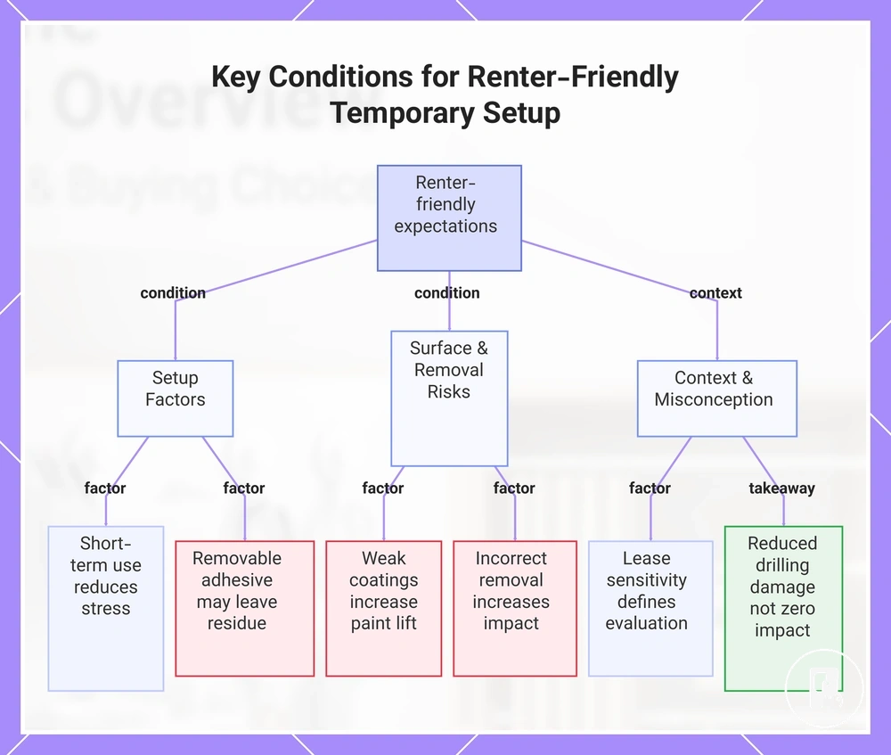 Key Conditions for Renter-Friendly Temporary Setup