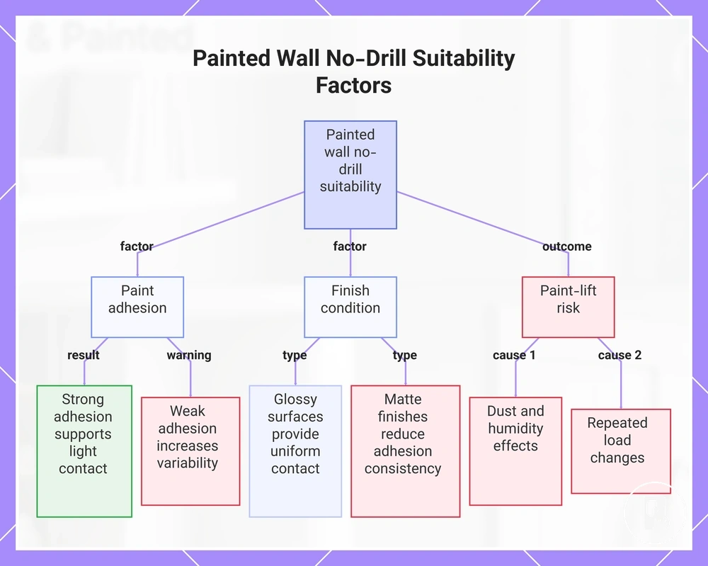 Painted Wall No-Drill Suitability Factors