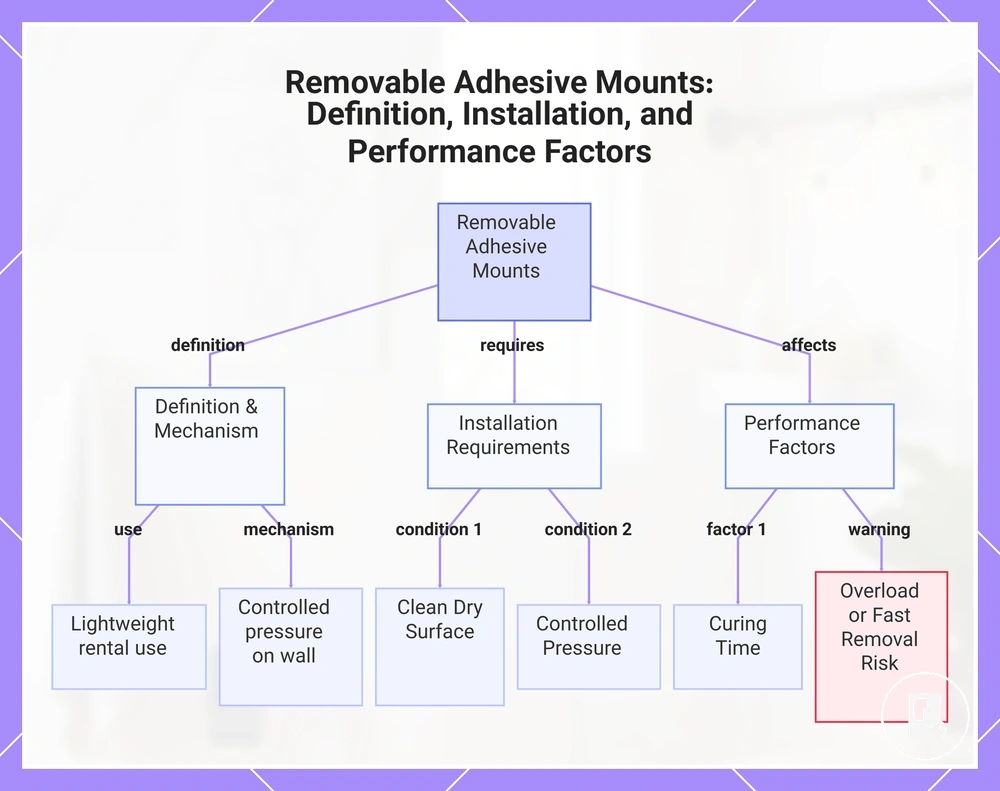 Removable Adhesive Mounts: Definition, Installation, and Performance Factors