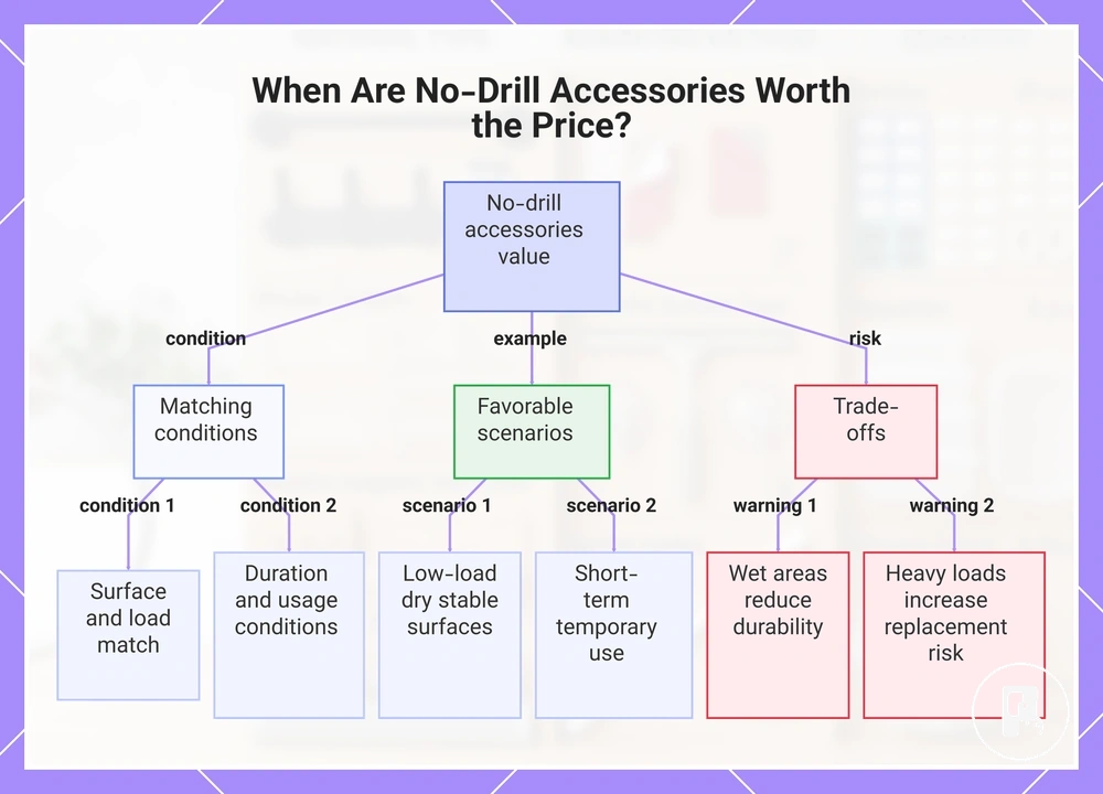 When Are No-Drill Accessories Worth the Price?
