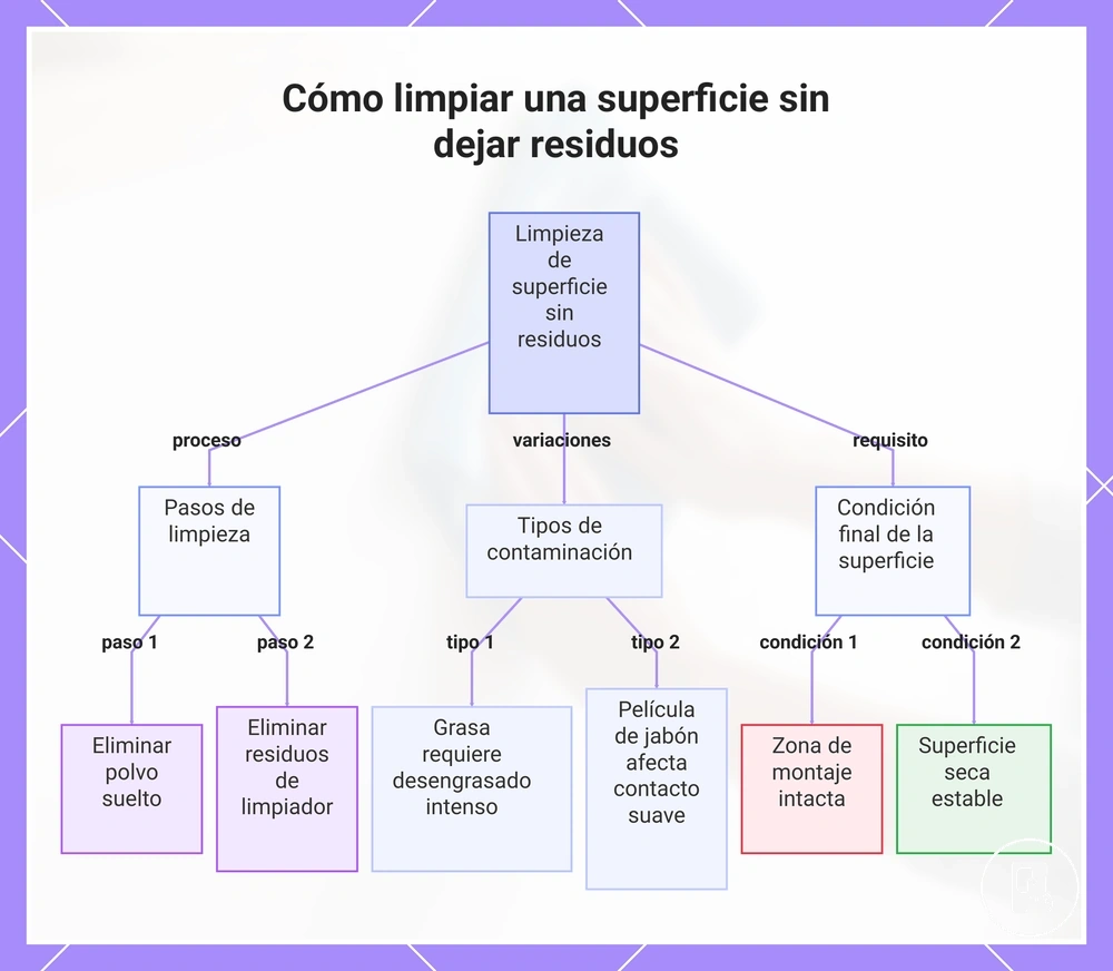 Cómo limpiar una superficie sin dejar residuos