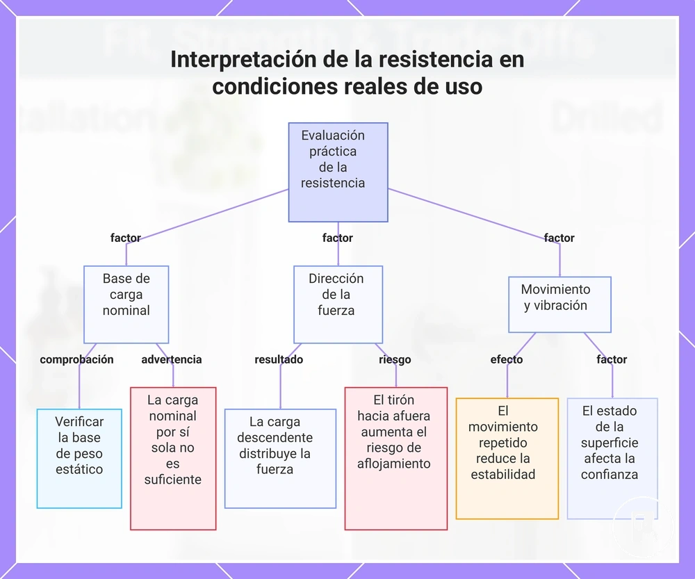 Interpretación de la resistencia en condiciones reales de uso