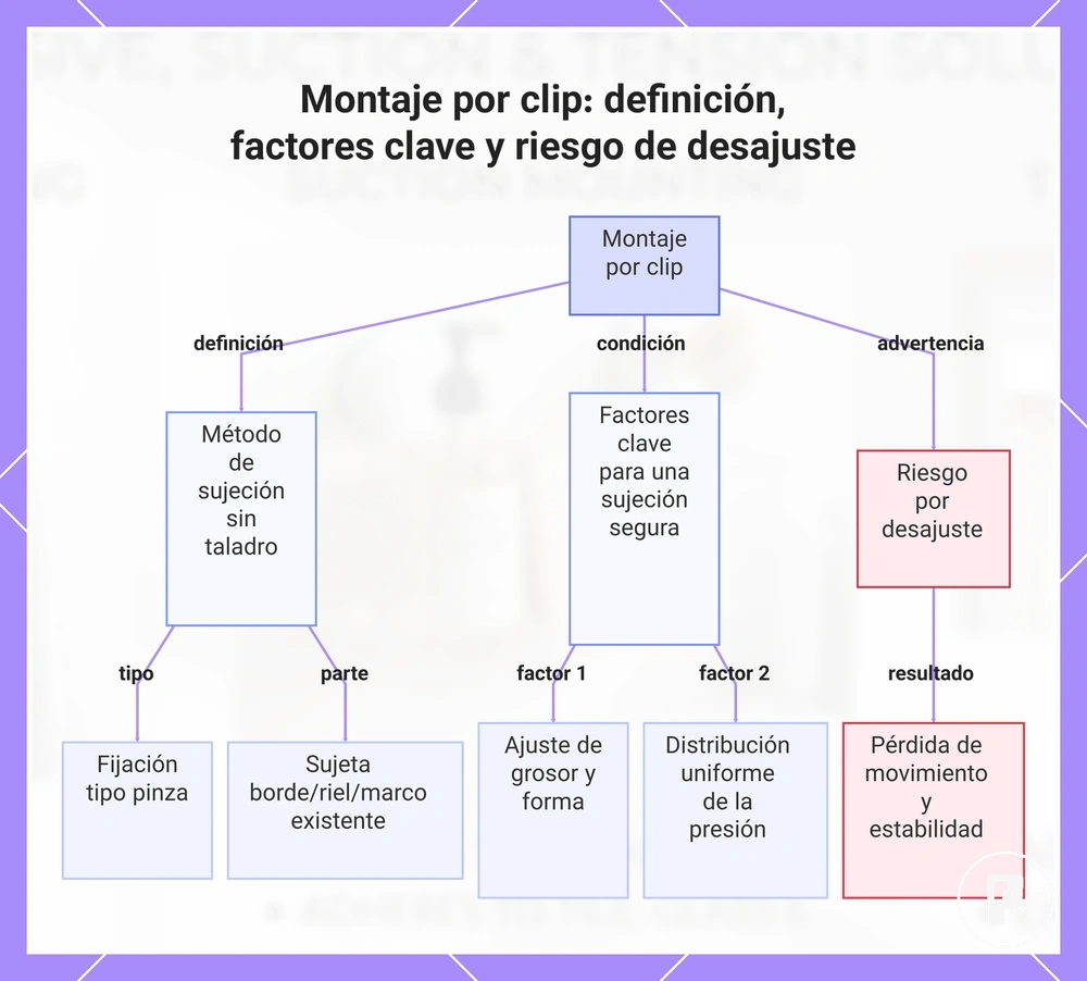 Montaje por clip: definición, factores clave y riesgo de desajuste