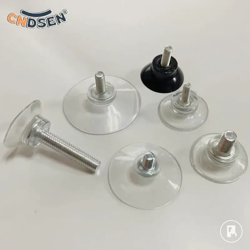 Crochets à ventouse avec tige filetée pour verre et surfaces lisses