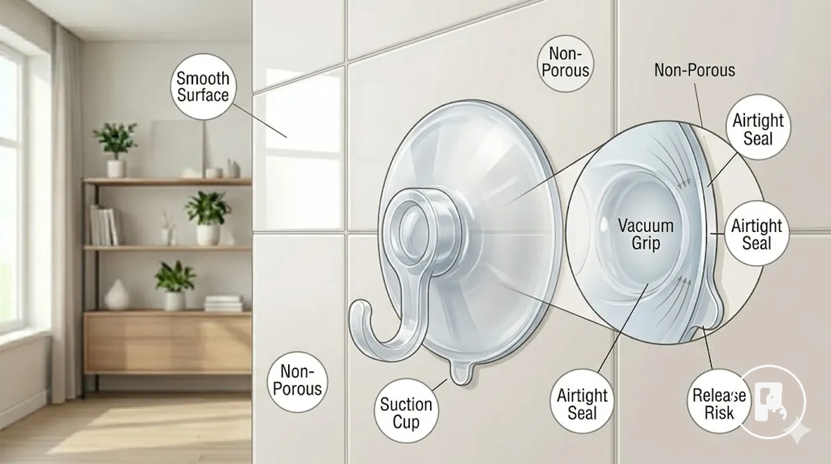 Fixation ventouse depend joint etanche