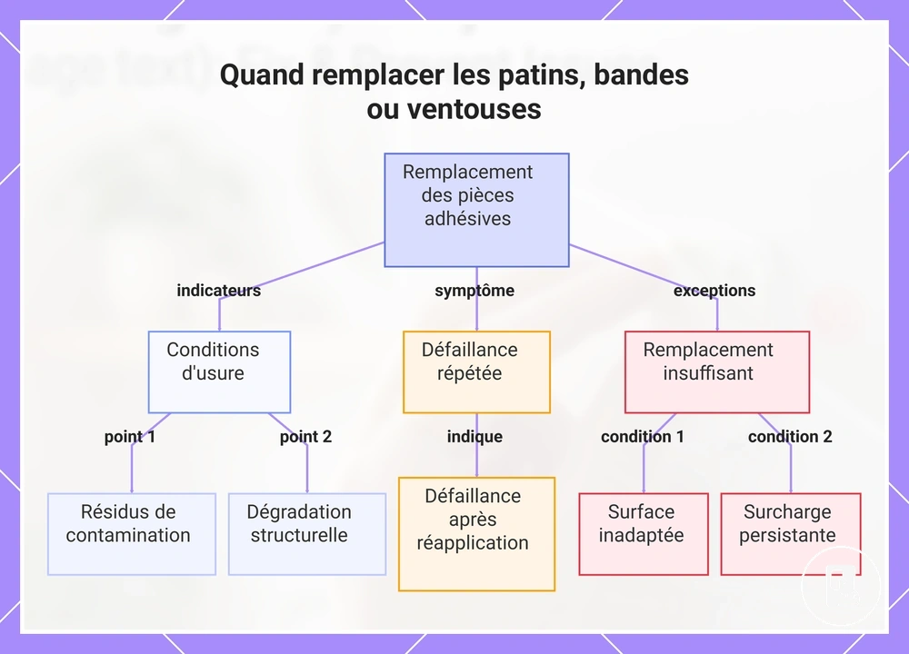 Quand remplacer les patins, bandes ou ventouses