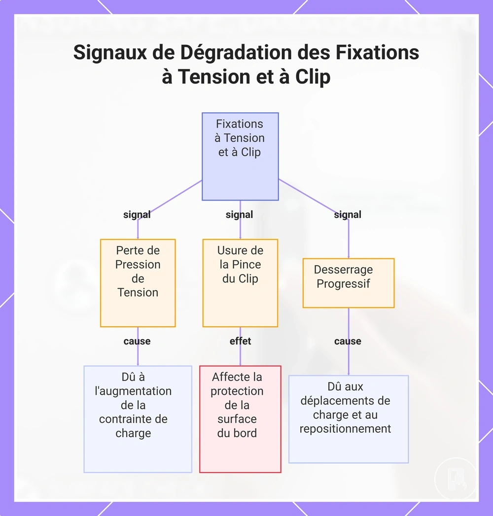 Signaux de Dégradation des Fixations à Tension et à Clip