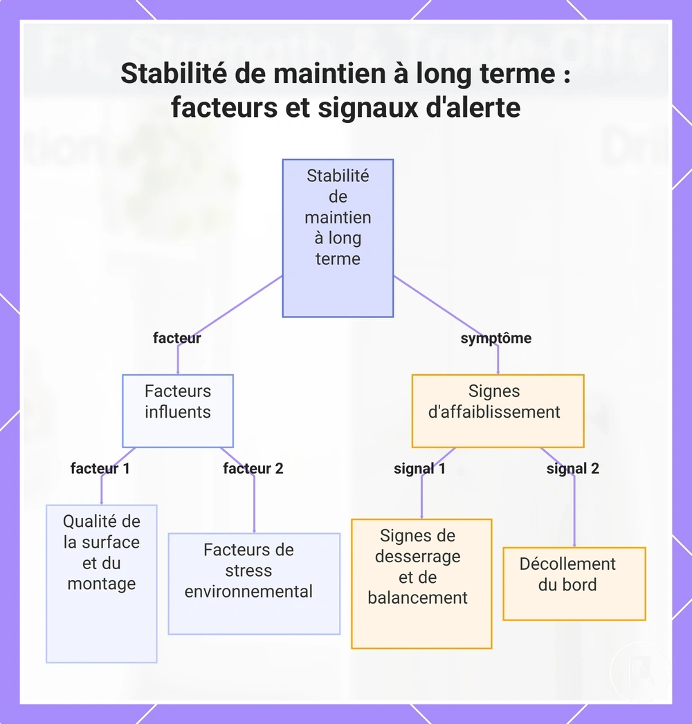 Stabilité de maintien à long terme : facteurs et signaux d'alerte