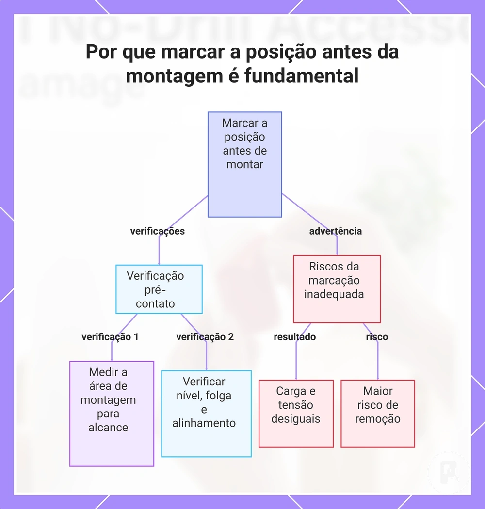 Por que marcar a posição antes da montagem é fundamental