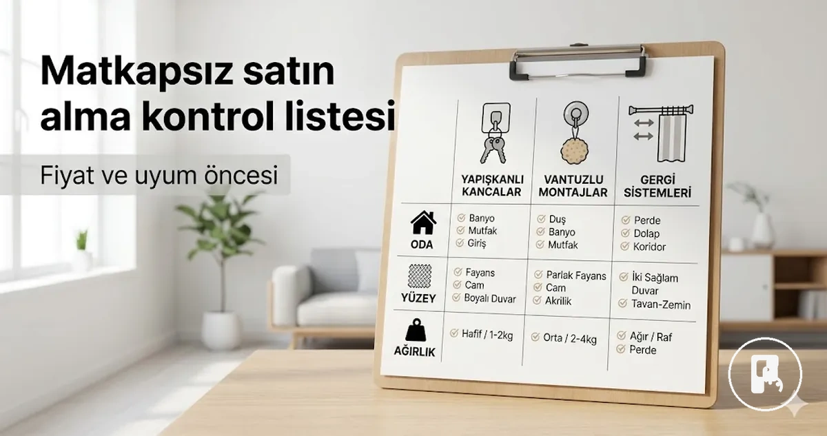 Matkapsız ev aksesuarlarını fiyat ve uyum açısından incelemeden önce karşılaştırma kontrol listesi
