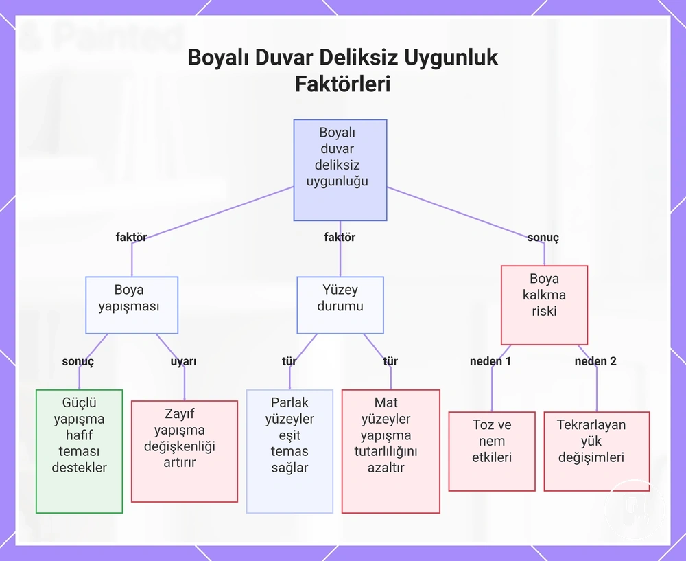 Boyalı Duvar Deliksiz Uygunluk Faktörleri
