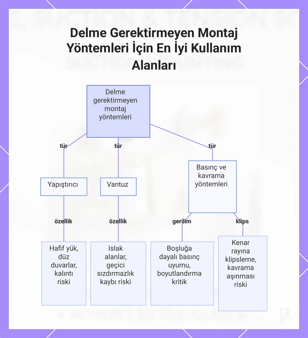 Delme Gerektirmeyen Montaj Yöntemleri İçin En İyi Kullanım Alanları