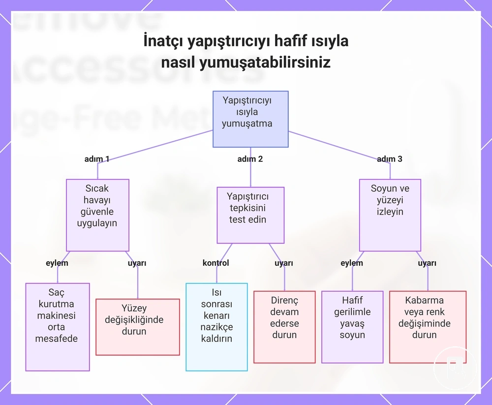 İnatçı yapıştırıcıyı hafif ısıyla nasıl yumuşatabilirsiniz
