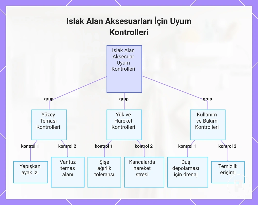 Islak Alan Aksesuarları İçin Uyum Kontrolleri