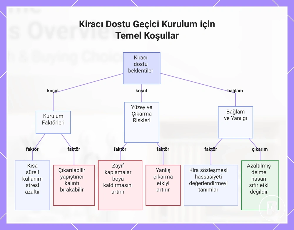 Kiracı Dostu Geçici Kurulum için Temel Koşullar