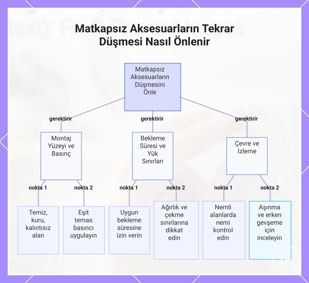 Matkapsız Aksesuarların Tekrar Düşmesi Nasıl Önlenir