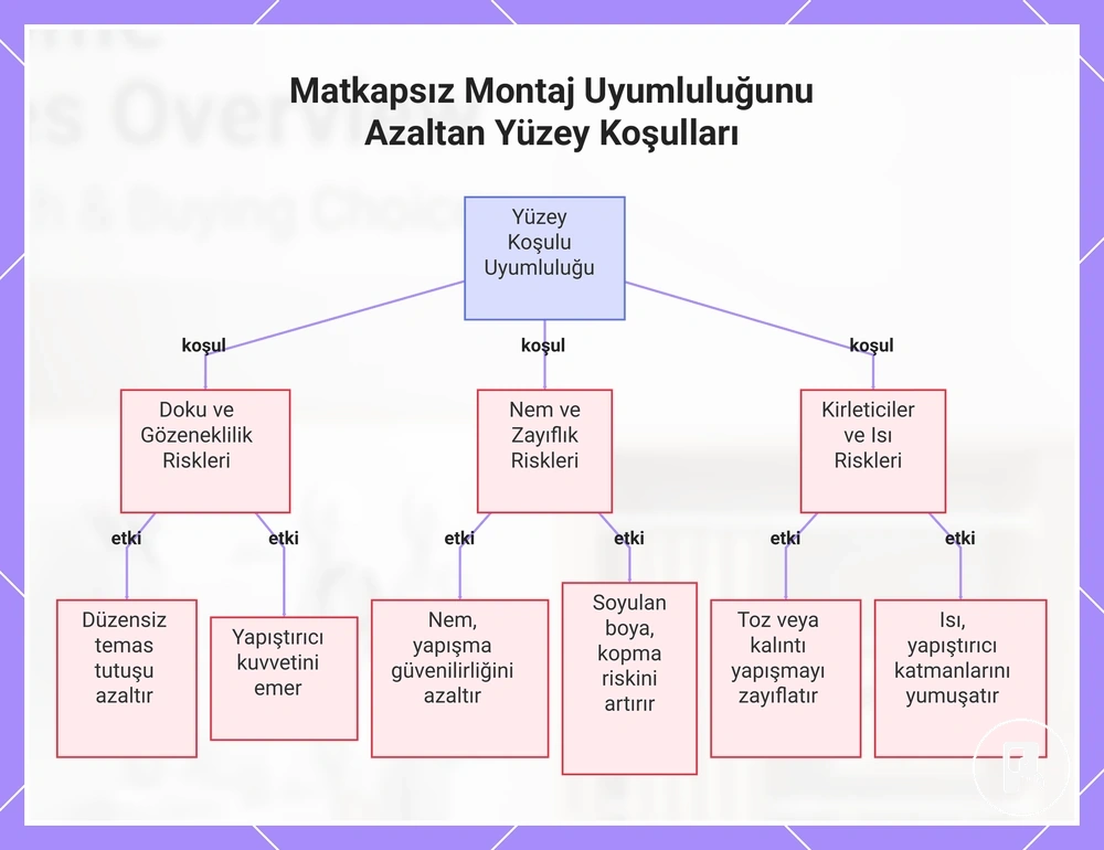 Matkapsız Montaj Uyumluluğunu Azaltan Yüzey Koşulları