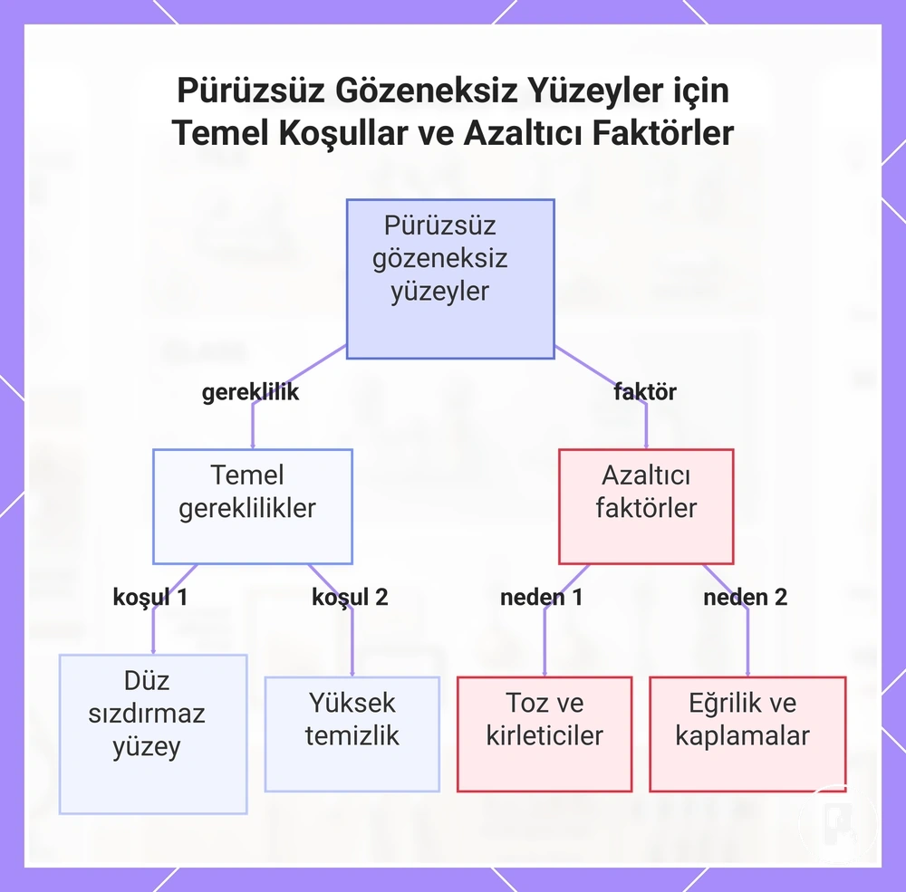 Pürüzsüz Gözeneksiz Yüzeyler için Temel Koşullar ve Azaltıcı Faktörler