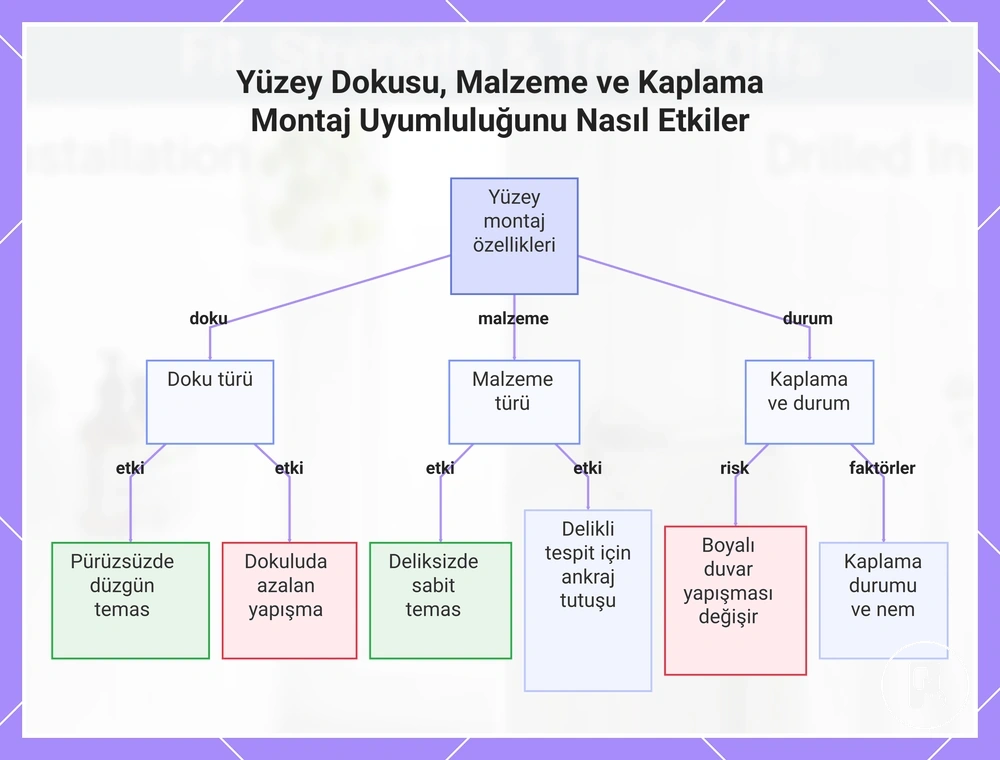 Yüzey Dokusu, Malzeme ve Kaplama Montaj Uyumluluğunu Nasıl Etkiler