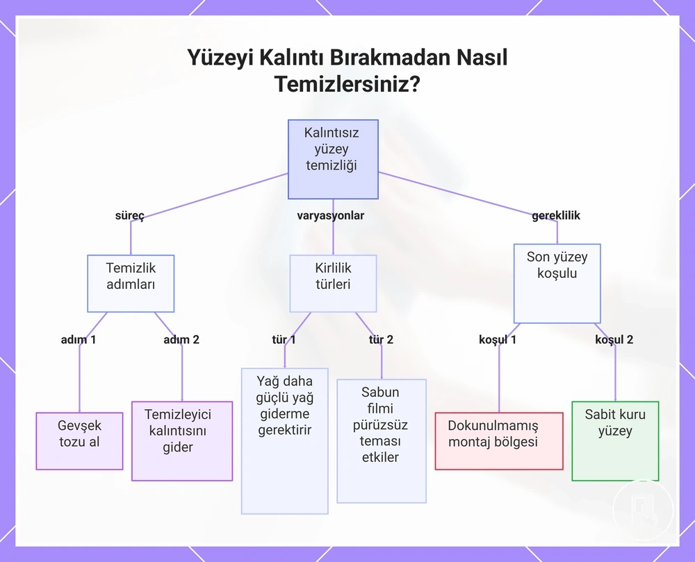 Yüzeyi Kalıntı Bırakmadan Nasıl Temizlersiniz?